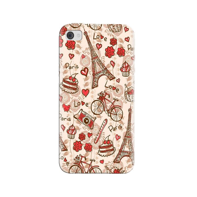 Husa silicon pentru Apple Iphone 4, Paris Love