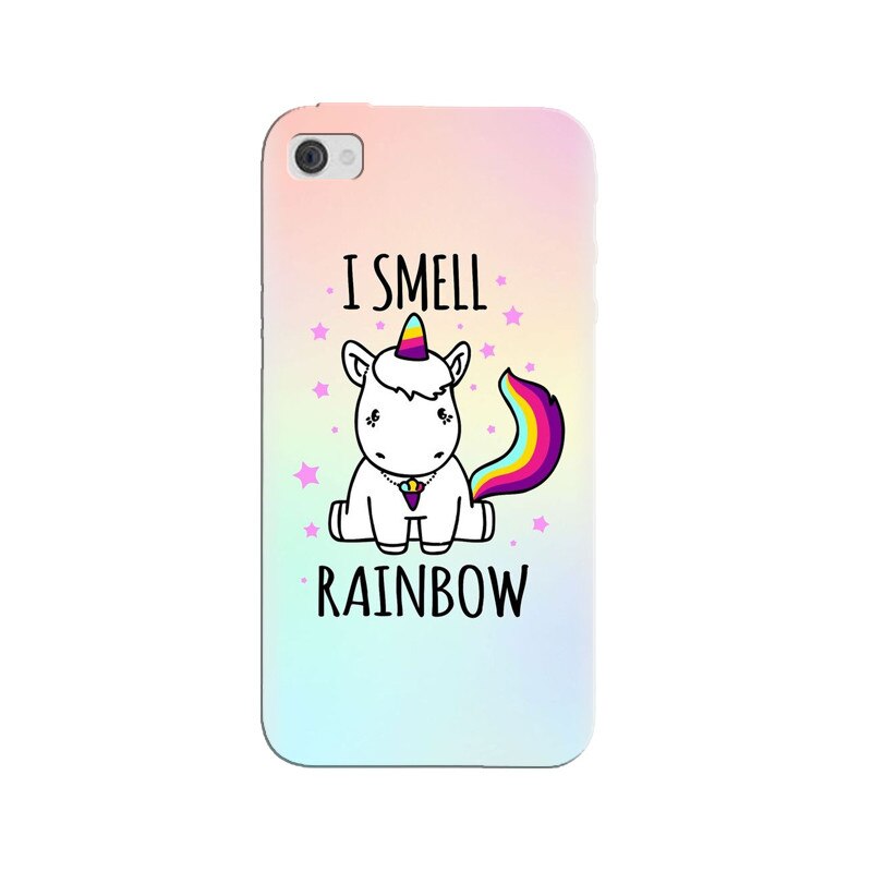 Husa silicon pentru Apple Iphone 4, I Smell Rainbow