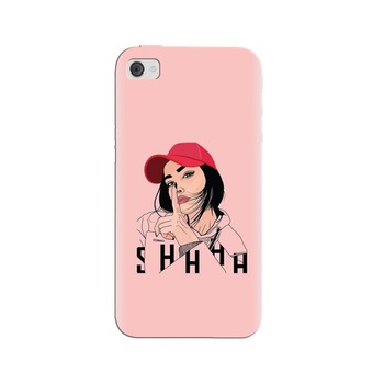Husa silicon pentru Apple Iphone 4, Shhh Husa silicon pentru Apple Iphone 4, Shhh