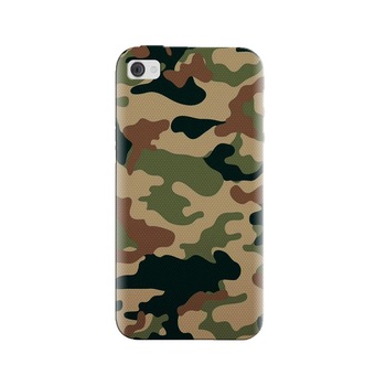Husa silicon pentru Apple Iphone 4, Camuflaj Husa silicon pentru Apple Iphone 4, Camuflaj