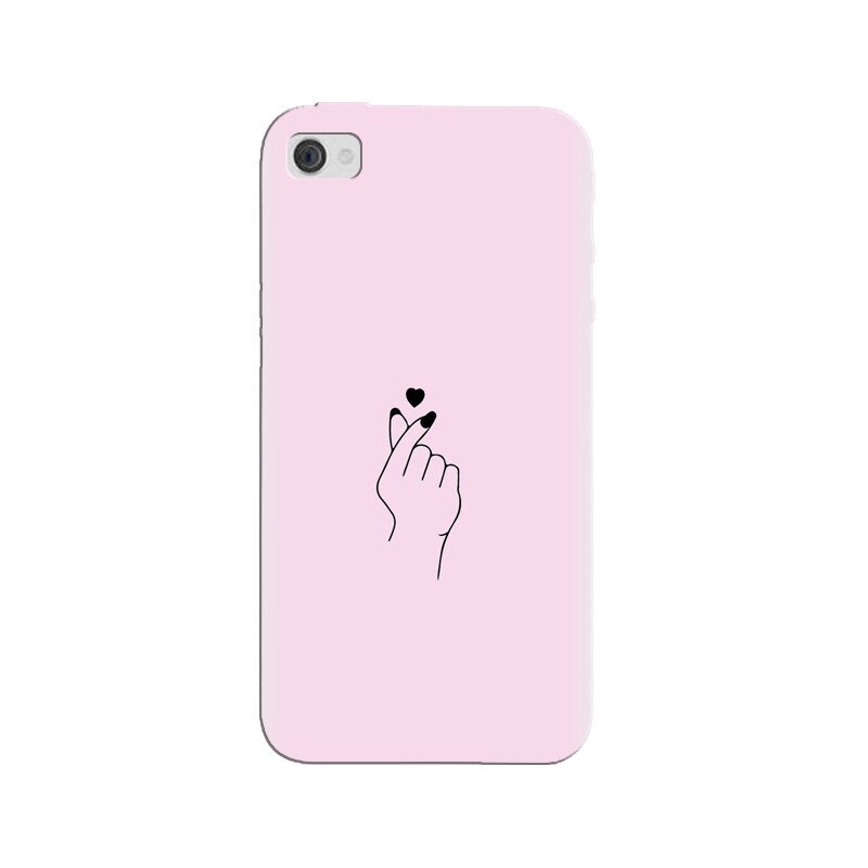 Husa silicon pentru Apple Iphone 4, Simple Love