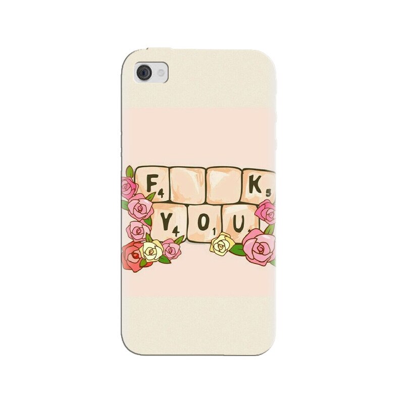 Husa silicon pentru Apple Iphone 4, Scrabble