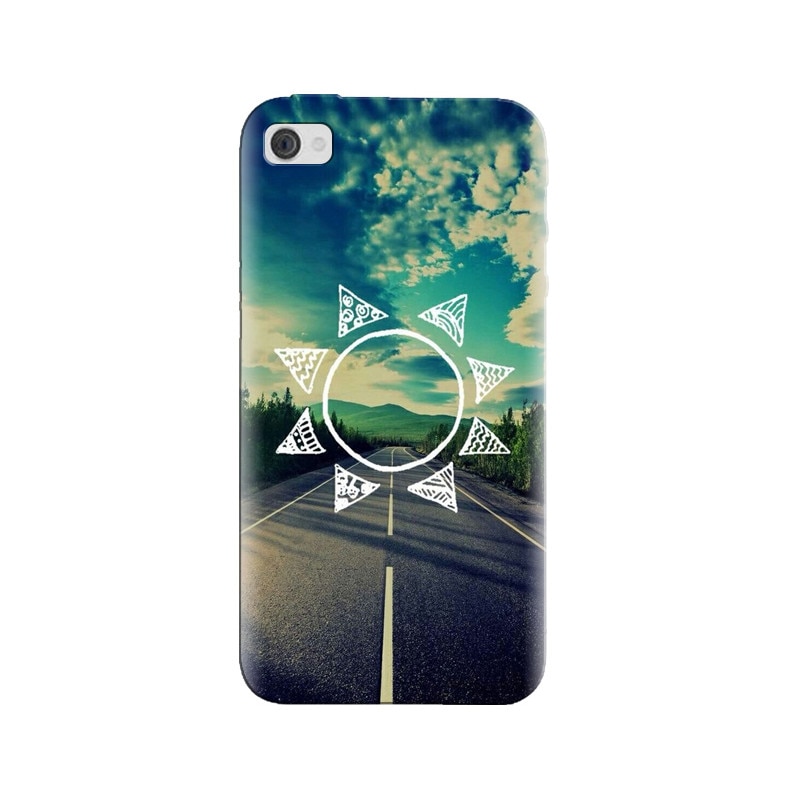 Husa silicon pentru Apple Iphone 4, Sun On The Road