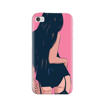 Husa silicon pentru Apple Iphone 4, Girl With Long Hair Husa silicon pentru Apple Iphone 4, Girl With Long Hair