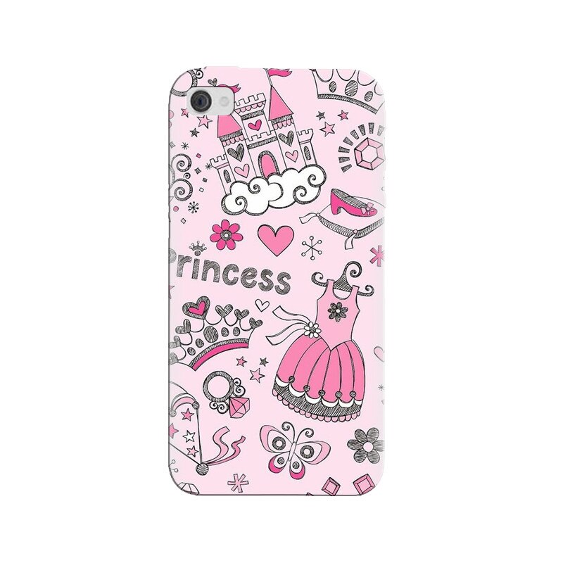 Husa silicon pentru Apple Iphone 4, Princess
