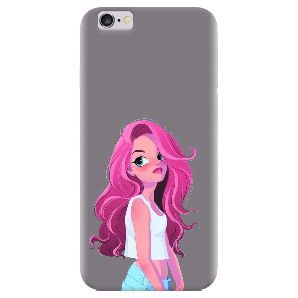 Husa silicon pentru Apple Iphone 5, Cute Girl