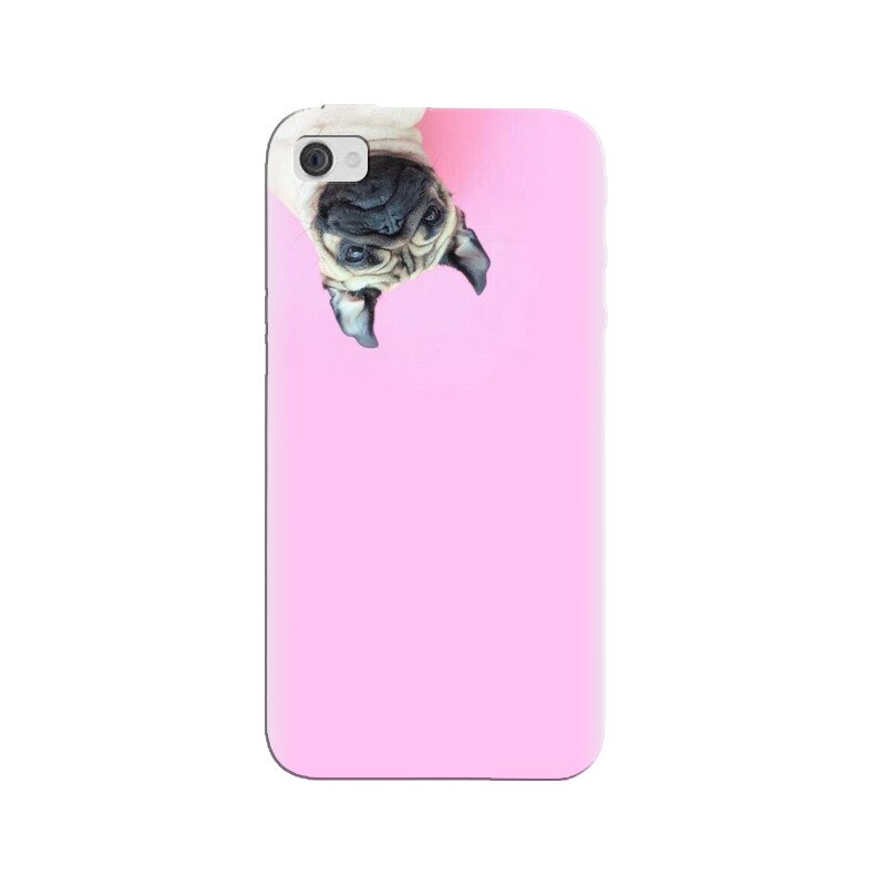 Husa silicon pentru Apple Iphone 4, Dog And Pink