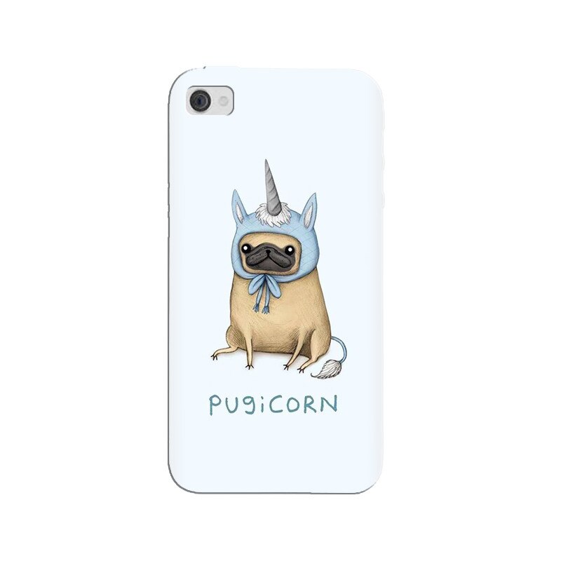 Husa silicon pentru Apple Iphone 4, Pugicorn