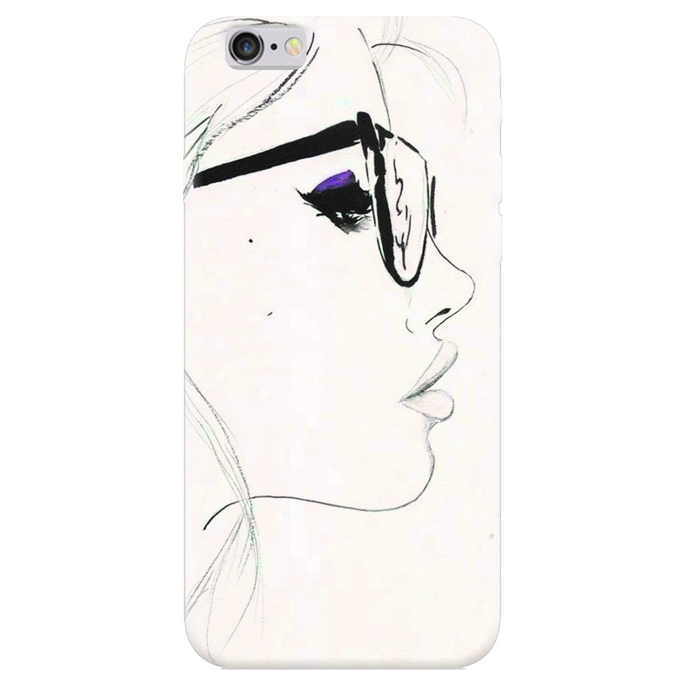 Husa silicon pentru Apple Iphone 5, Girl Face