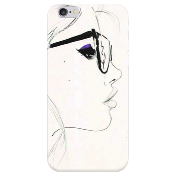 Husa silicon pentru Apple Iphone 5, Girl Face Husa silicon pentru Apple Iphone 5, Girl Face
