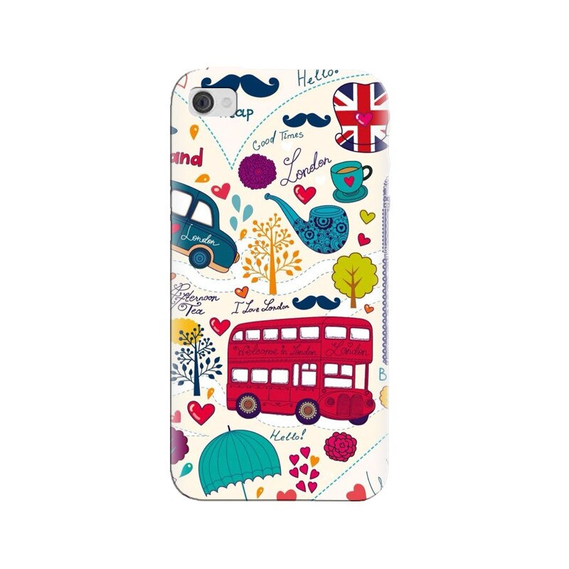 Husa silicon pentru Apple Iphone 4, Welcome In London