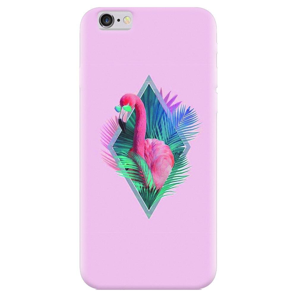 Husa silicon pentru Apple Iphone 5, Flamingo With Sunglass