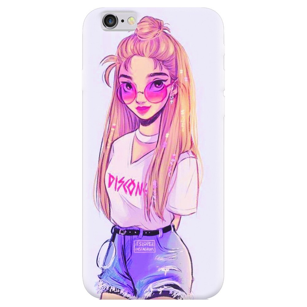 Husa silicon pentru Apple Iphone 5, Girl Look