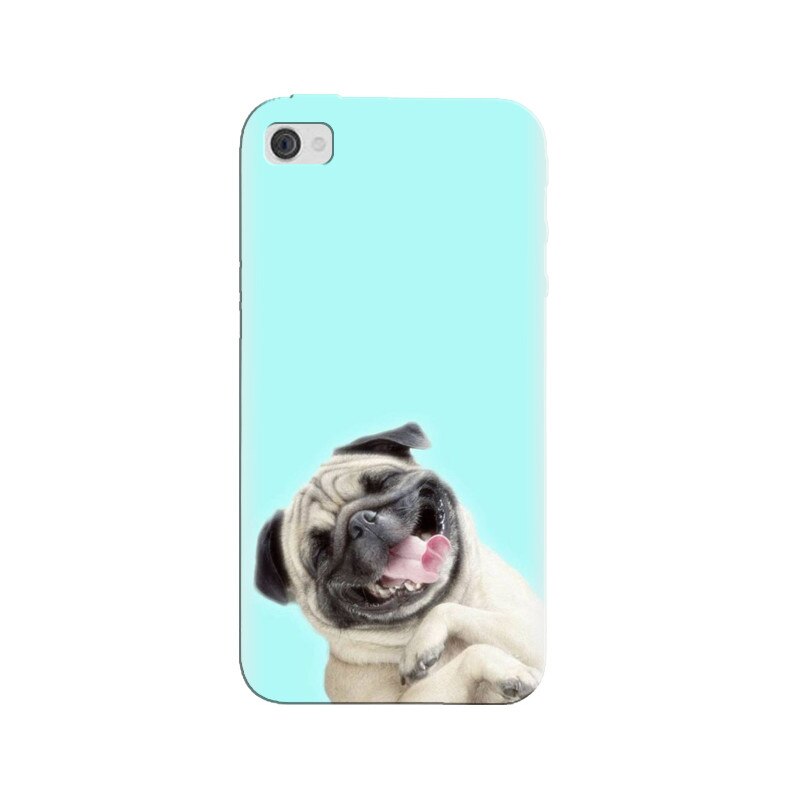 Husa silicon pentru Apple Iphone 4, Happy Dog