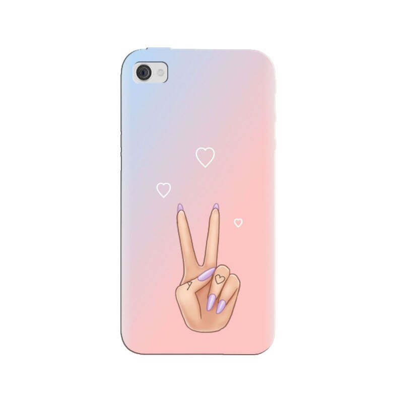 Husa silicon pentru Apple Iphone 4, Victory Love