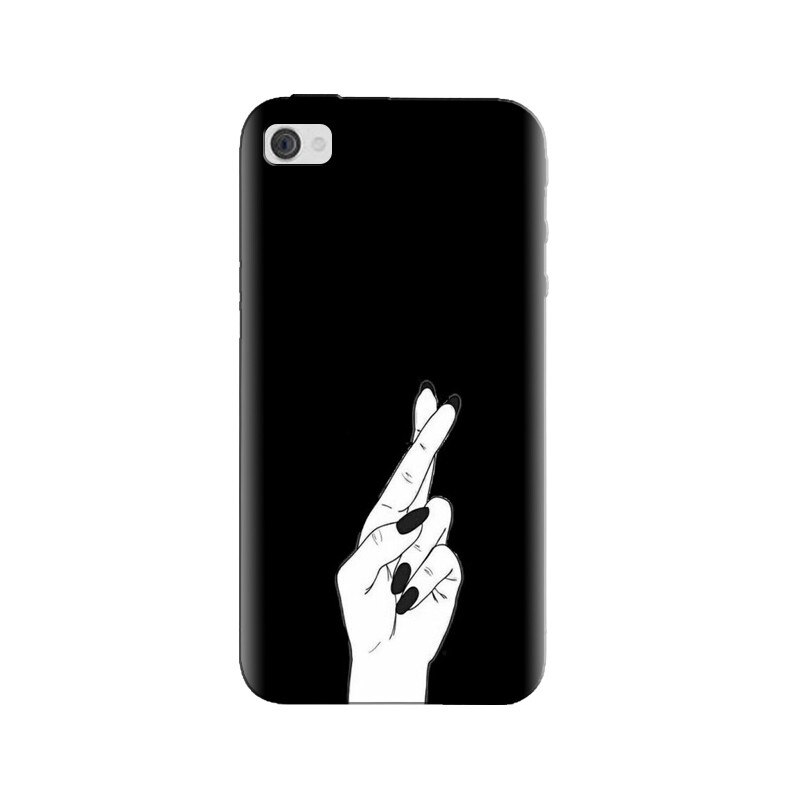 Husa silicon pentru Apple Iphone 4, Finger Cross
