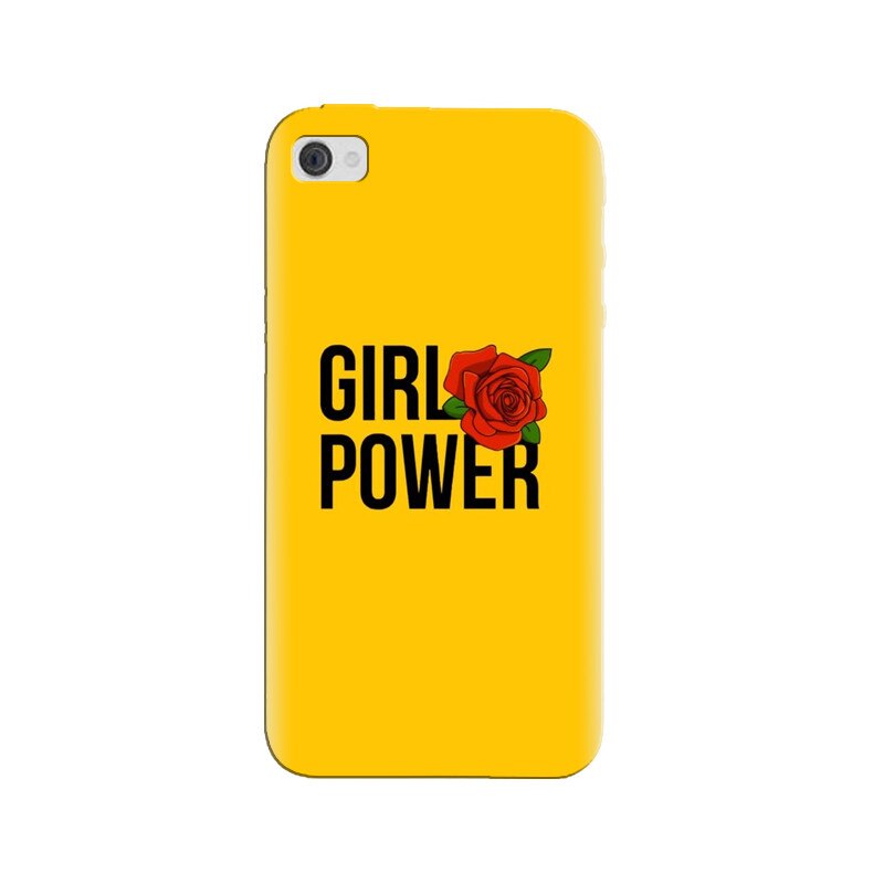 Husa silicon pentru Apple Iphone 4, Girl Power