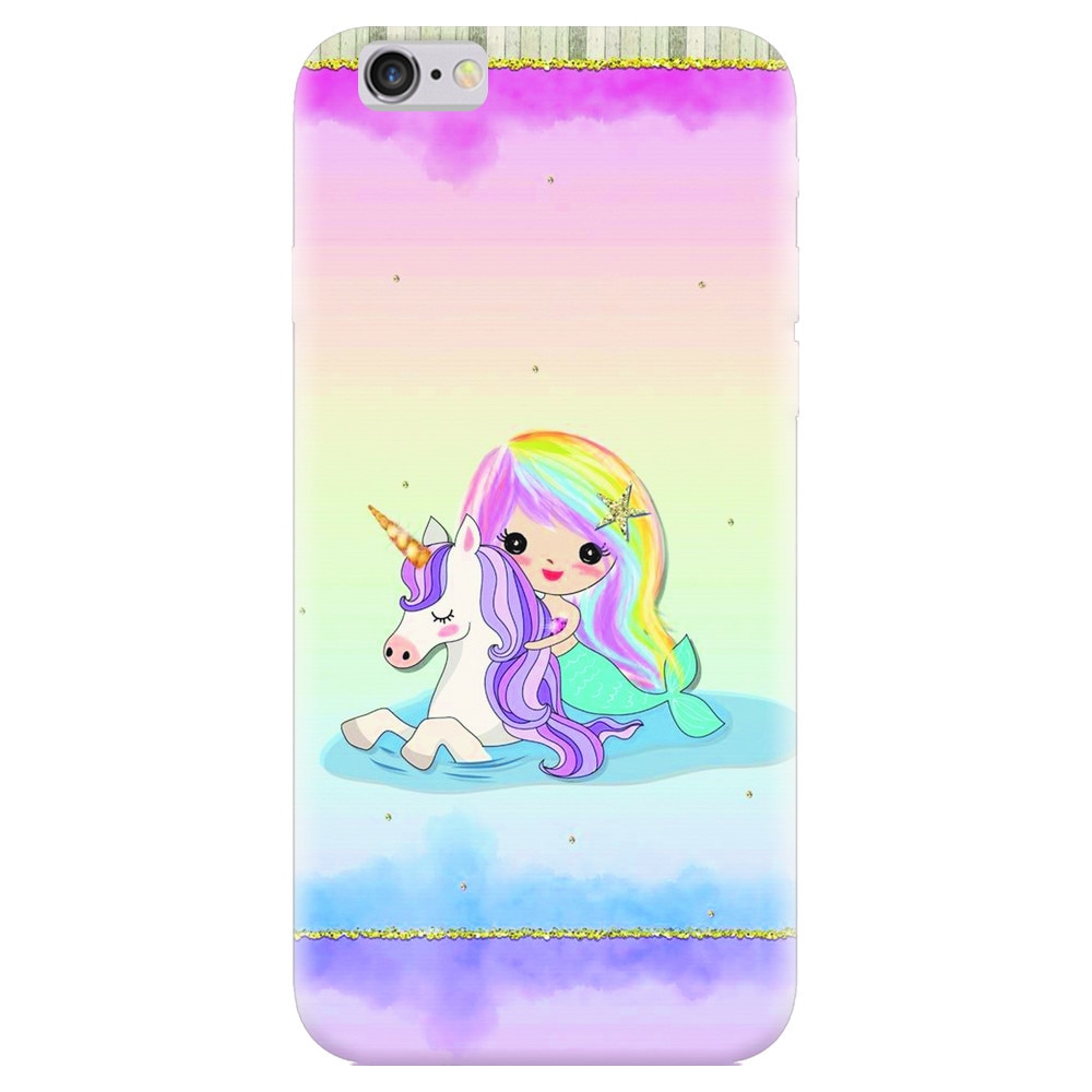 Husa silicon pentru Apple Iphone 5, Mermaid Unicorn Play
