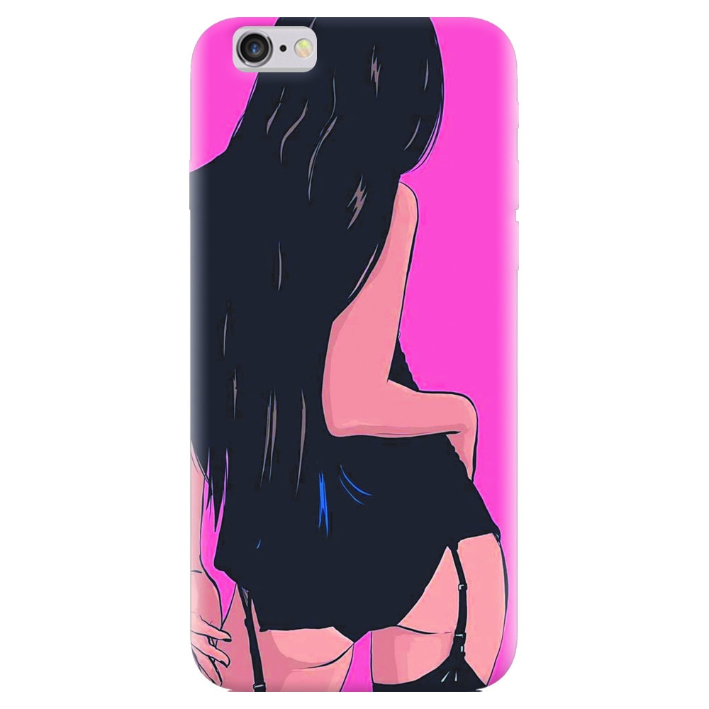 Husa silicon pentru Apple Iphone 5, Girl With Long Hair