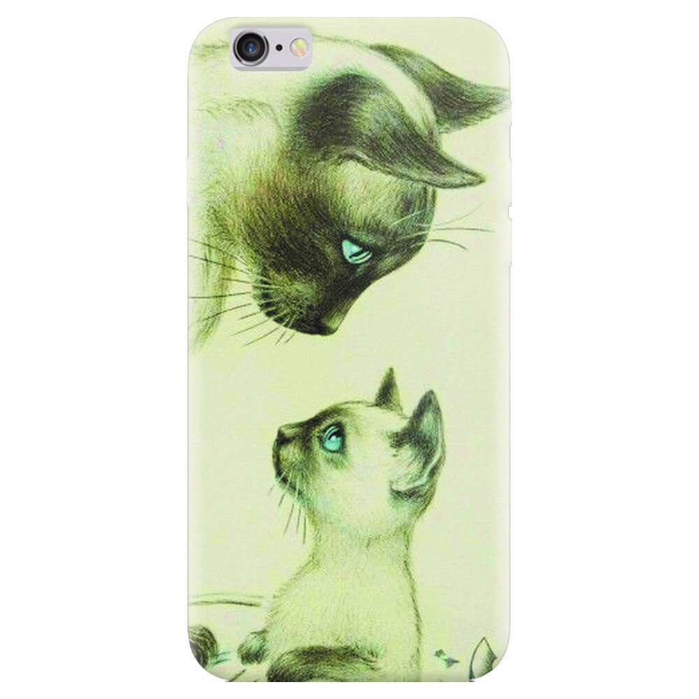 Husa silicon pentru Apple Iphone 5, Little Cat