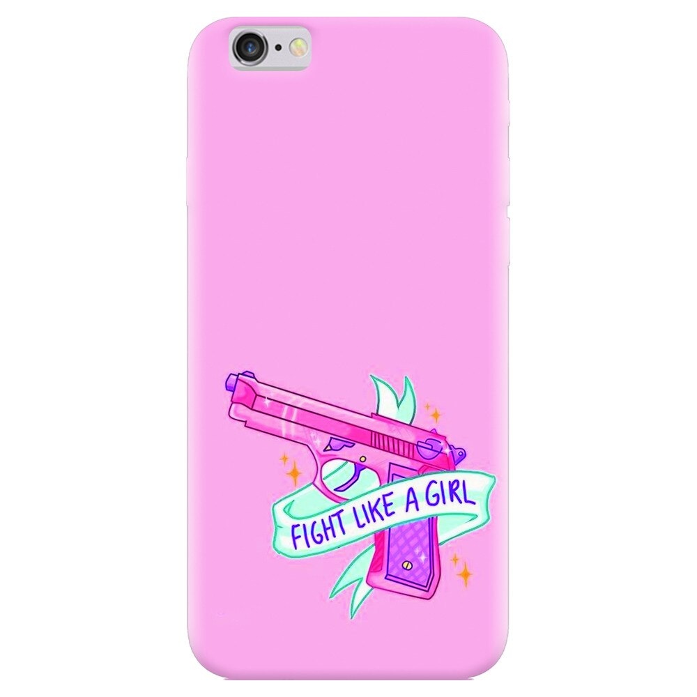 Husa silicon pentru Apple Iphone 5, Fight Like A Girl