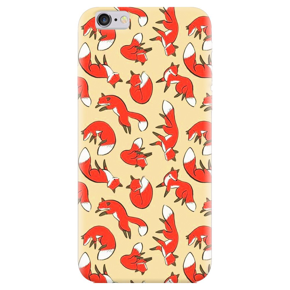 Husa silicon pentru Apple Iphone 5, Red Foxes