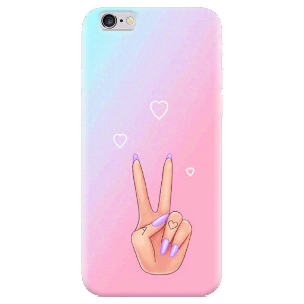 Husa silicon pentru Apple Iphone 5, Victory Love