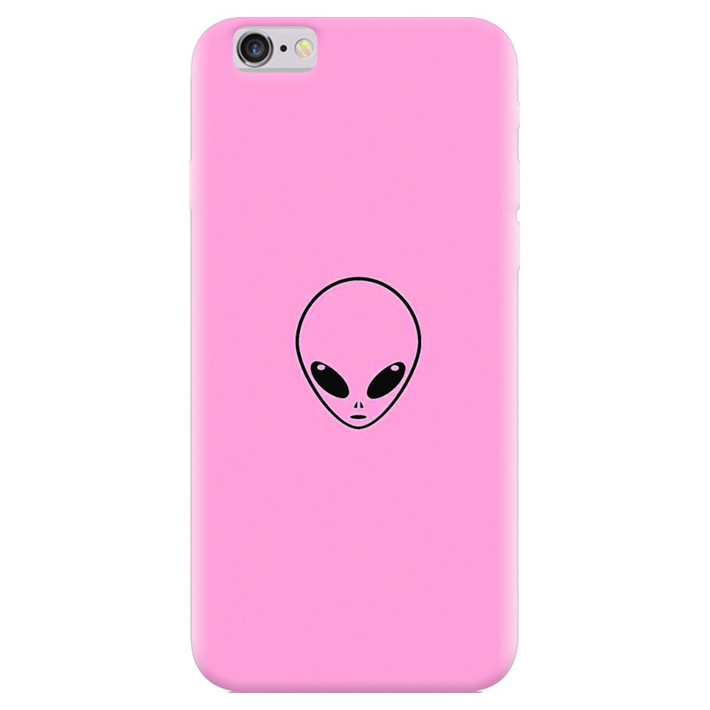 Husa silicon pentru Apple Iphone 5, Pink Alien