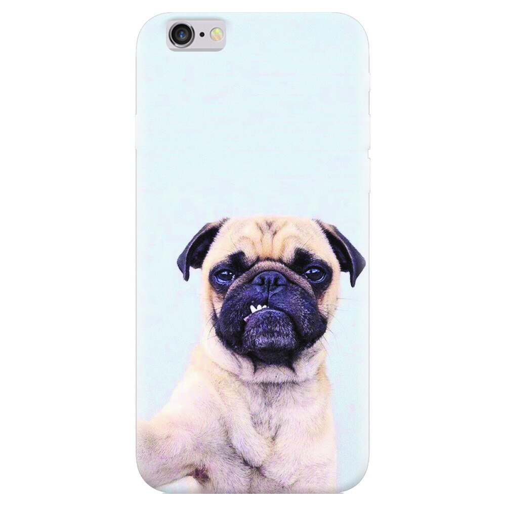 Husa silicon pentru Apple Iphone 5, Simple Pug Selfie