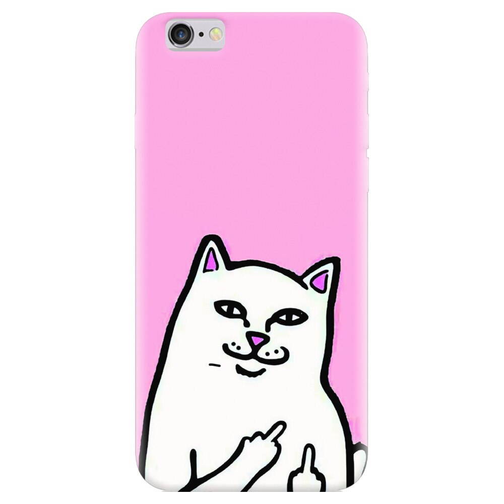 Husa silicon pentru Apple Iphone 5, White Cat