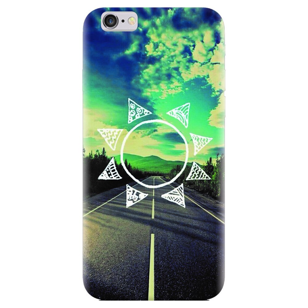 Husa silicon pentru Apple Iphone 5, Sun On The Road