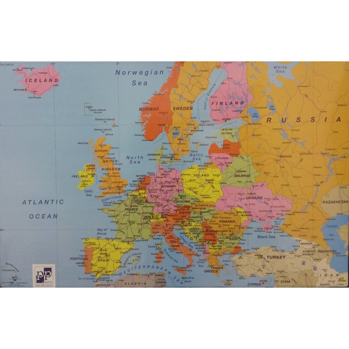 KPP Európa térképe, 68 x 44 cm