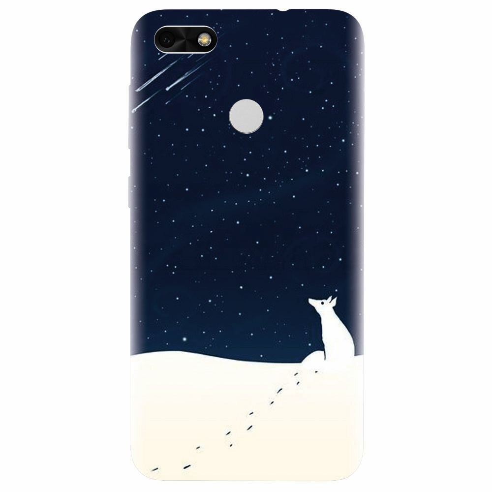 Husa silicon pentru Huawei Y6 Pro 2017, Winter Night