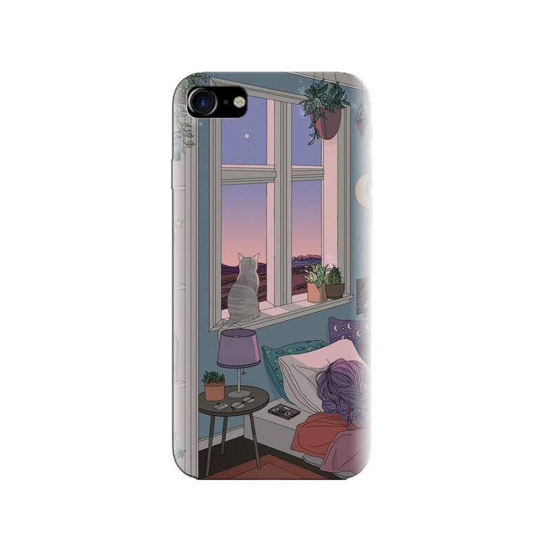 Husa silicon pentru Apple Iphone 8, Girl Room