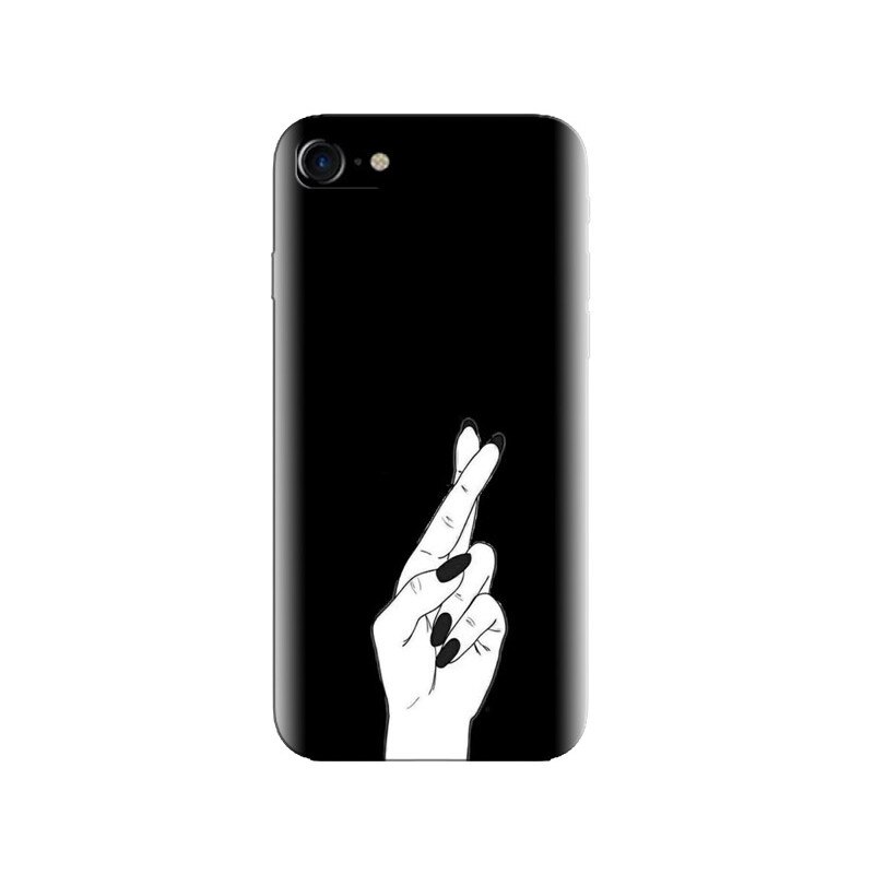 Husa silicon pentru Apple Iphone 8, Finger Cross