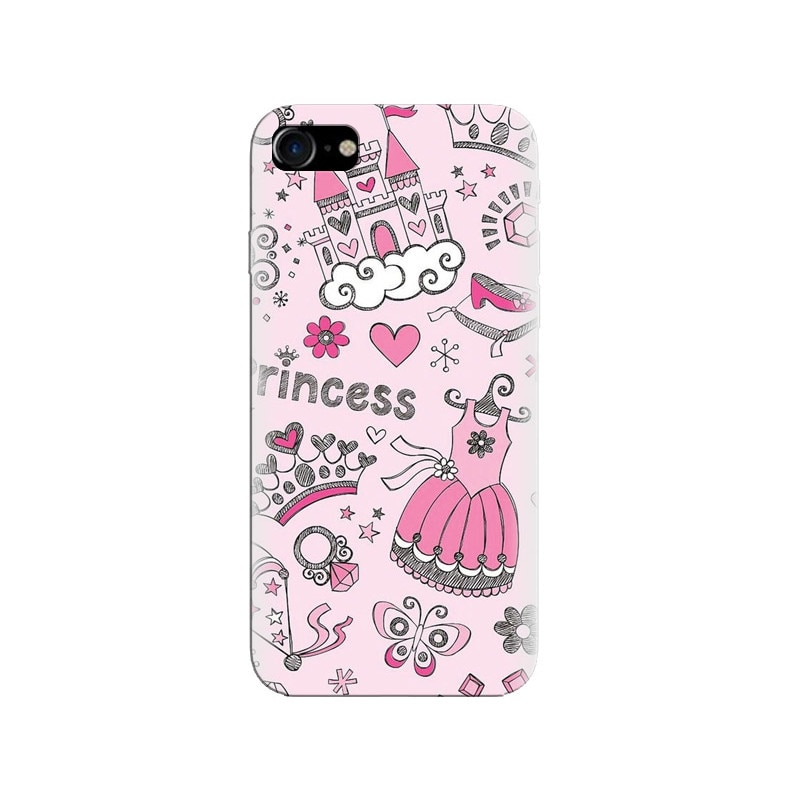 Husa silicon pentru Apple Iphone 8, Princess