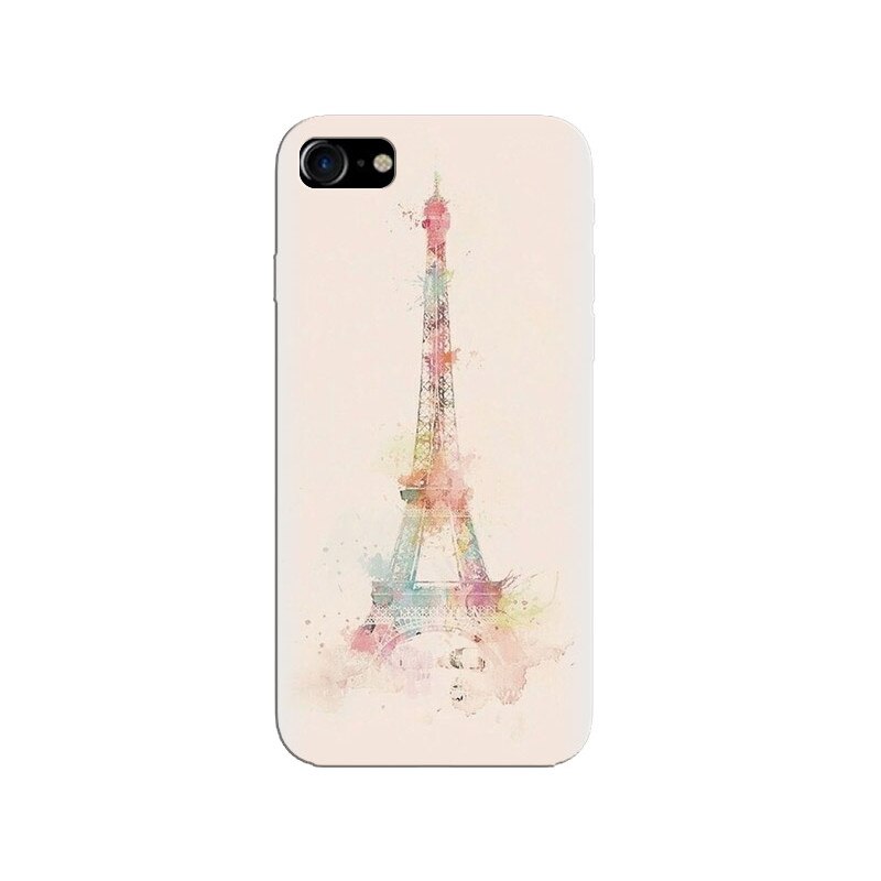 Husa silicon pentru Apple Iphone 8, Eiffel Tower
