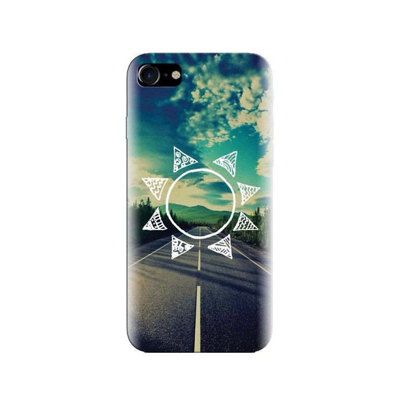 Husa silicon pentru Apple Iphone 7, Sun On The Road