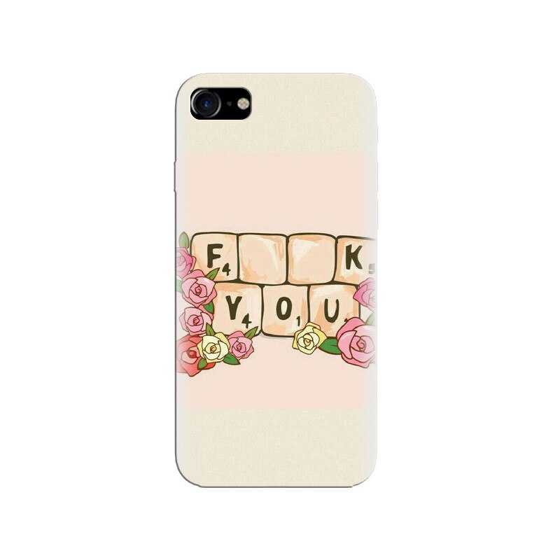 Husa silicon pentru Apple Iphone 7, Scrabble