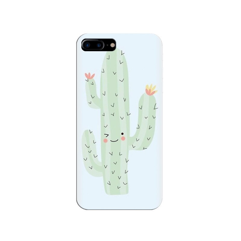 Husa silicon pentru Apple Iphone 7 Plus, Cactus