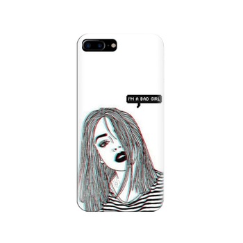 Husa silicon pentru Apple Iphone 8 Plus, Im A Bad Girl Husa silicon pentru Apple Iphone 8 Plus, Im A Bad Girl