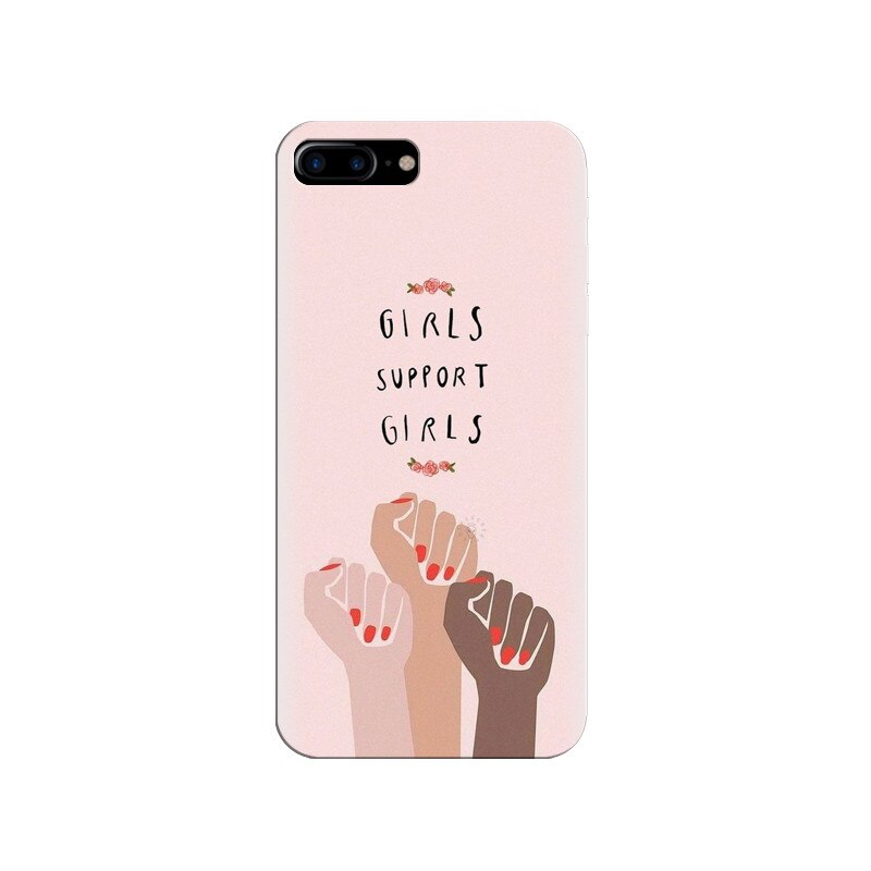Husa silicon pentru Apple Iphone 8 Plus, Girls Supportgirls