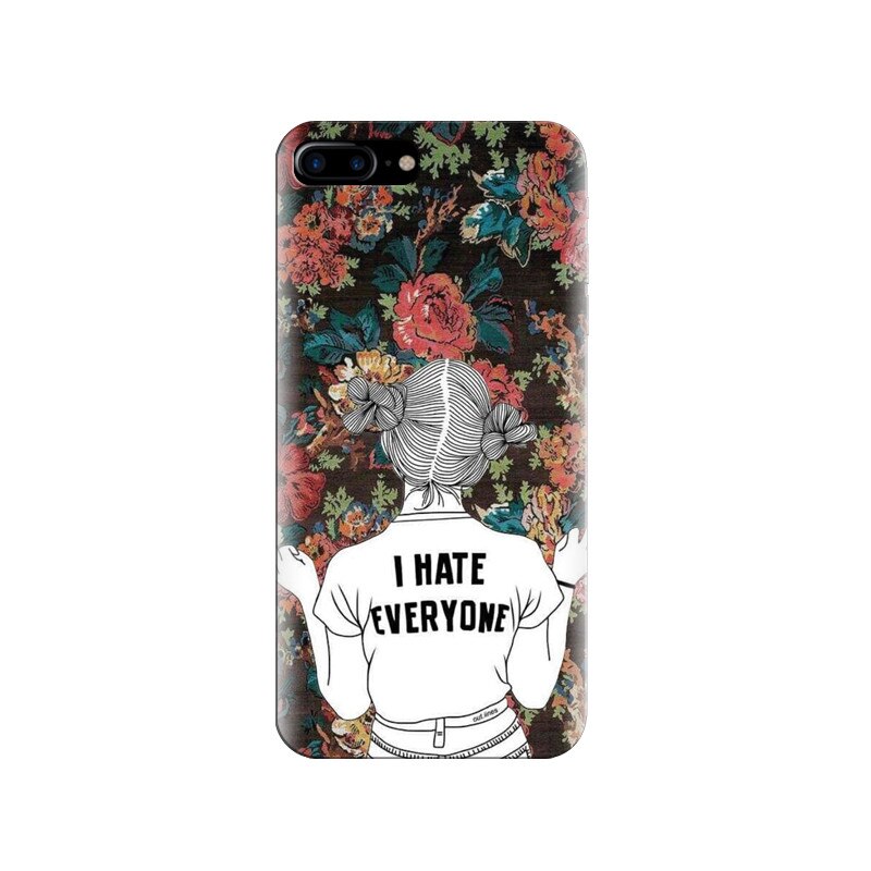 Husa silicon pentru Apple Iphone 7 Plus, I Hate Everyone