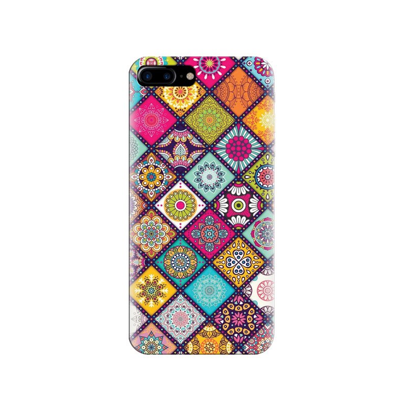 Husa silicon pentru Apple Iphone 7 Plus, Mandala Pattern