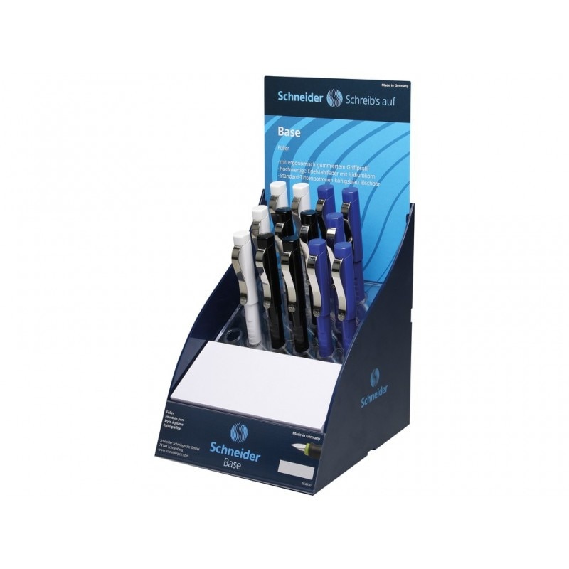 Set Display Stilou Schneider Base Uni, 12 stilouri + 1 tester