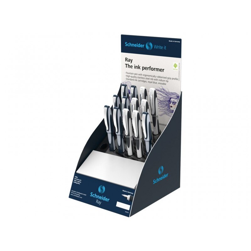 Set Display Stilou Schneider Ray, 12 stilouri. + 1 tester