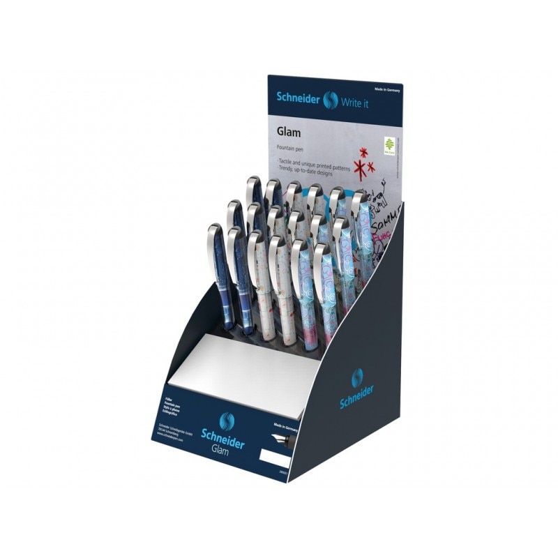Set Display Stilou Schneider Glam, 7 stilouri + 1 tester