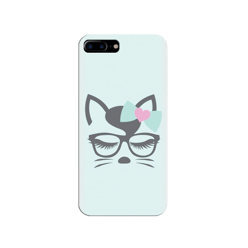Husa silicon pentru Apple Iphone 7 Plus, Angel Cat