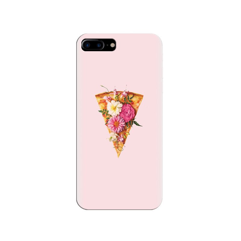 Husa silicon pentru Apple Iphone 7 Plus, Flower Pizza
