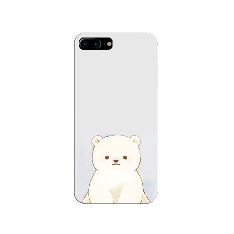 Husa silicon pentru Apple Iphone 8 Plus, Bear